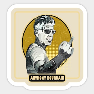 anthony bourdain #23 oncolor Sticker